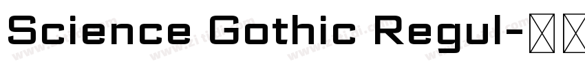 Science Gothic Regul字体转换